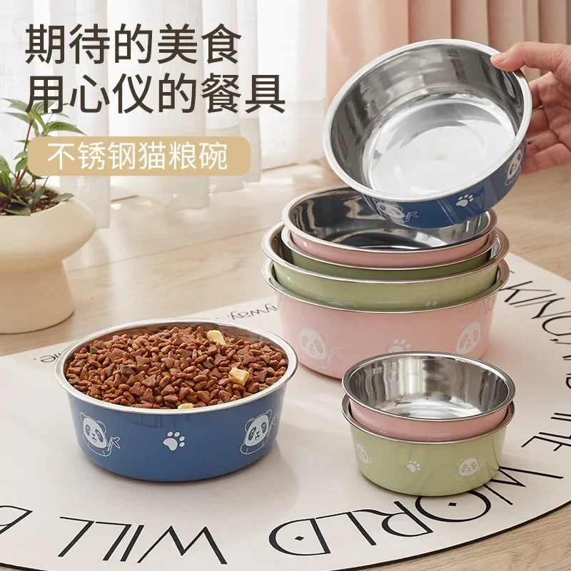 

Pet Bowl for Dog and Cat - Stainless Steel Food and Water Bowls with Non-Skid Base