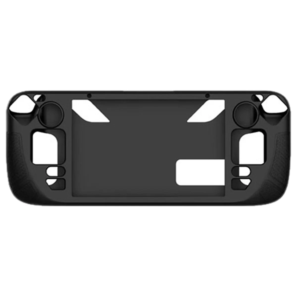 Suitable for SteamDeck OLED Game Console Silicone Case,Handheld All-Inclusive Silicone Protective Case with Stand,Black