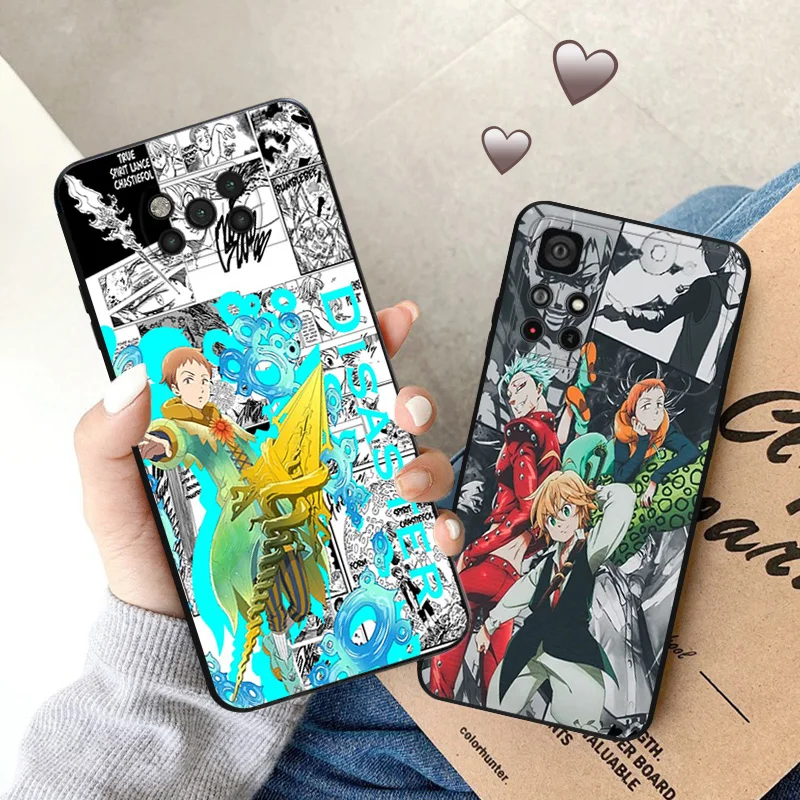 Silicone Soft Phone Case for Xiaomi Poco F5 X3 X4 X5 F3 F4 F1 M3 M4 M5 M5s C61 14 Pro Redmi A3 A3x The Seven Deadly Sins Cover image 3