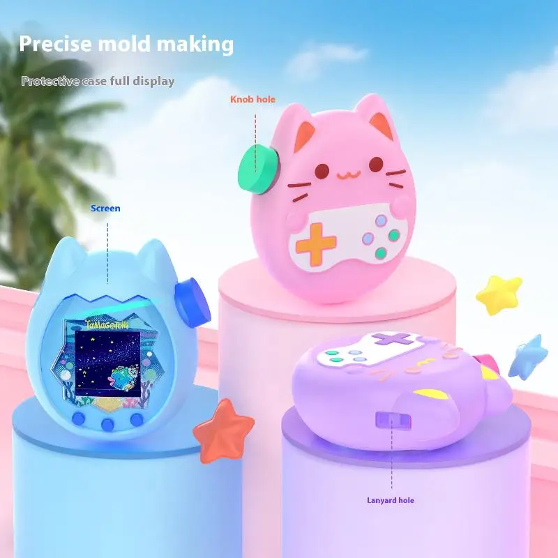 

Силиконовый чехол для Tamagotchi Paradise, стильный нескользящий ультратонкий жидкий милый защитный чехол, мягкий корпус, игровые аксессуары, детали