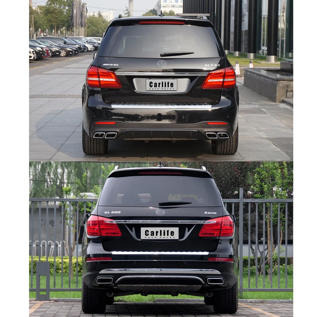 Modificação do carro Bumpers Body Kit, Se Adapta Mercedes Benz GL, X166, 2012-2015, EADE para 2019, GLS63, AMG