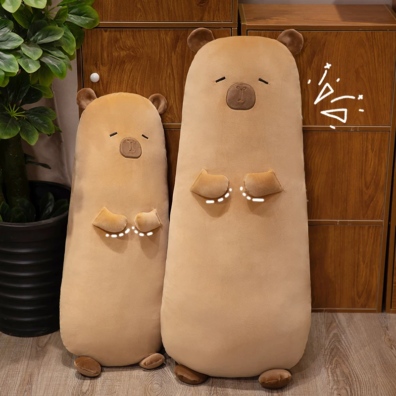 Cartoon Real Life Capybara Doll Lovely Animal Plush Toy Room Decoration Soft Stuffed Pillow Cushion Perfect Birthday Gift