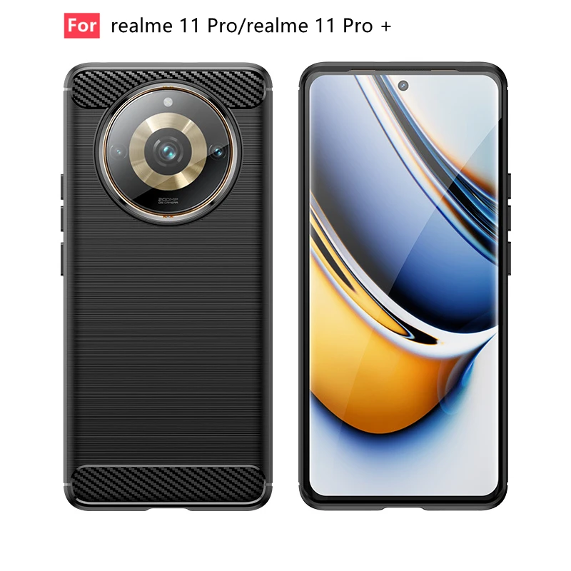 

For Realme 11 Pro Case Cover OPPO Realme 11 Pro Plus 5G Coque Back Bumper Shockproof TPU Silicone Cover Realme 11 Pro 5G Fundas