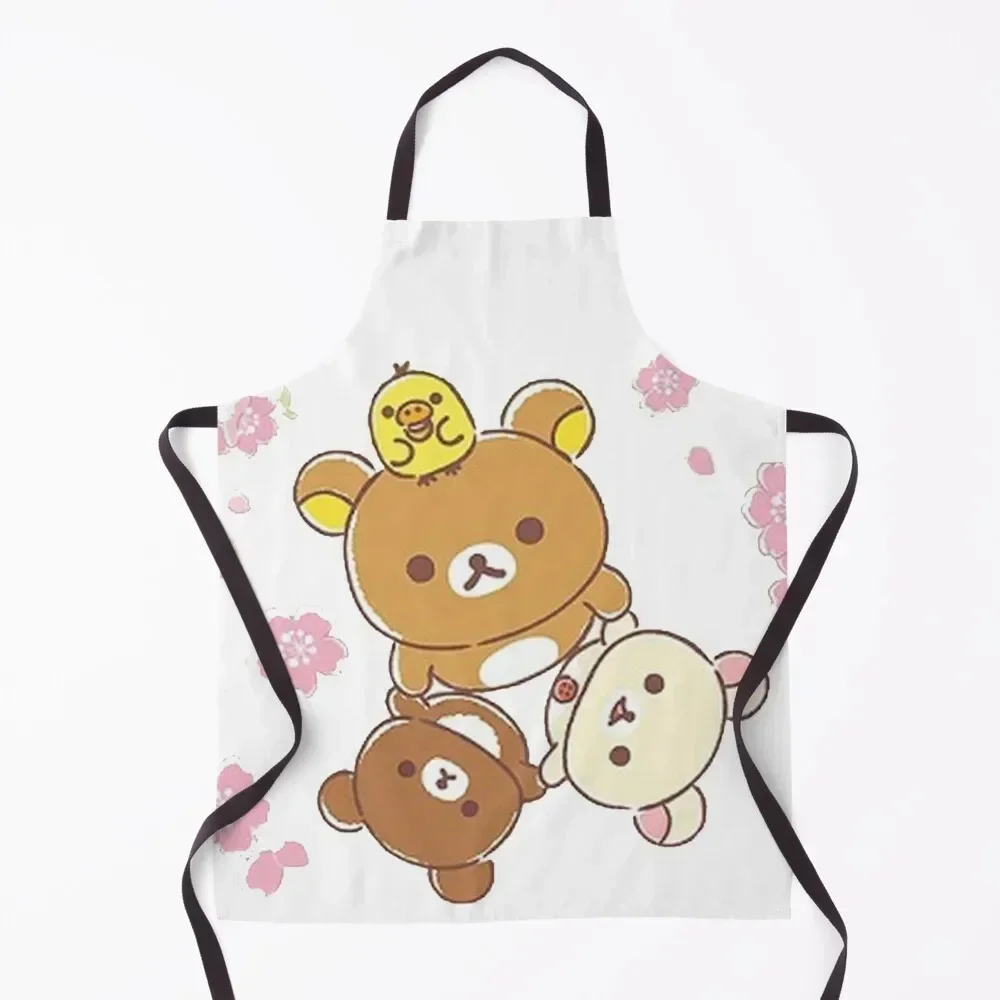 

Rilakuma sakura 1 Apron work ladies beauty master chefs Kitchen Kawaii Accessories Apron