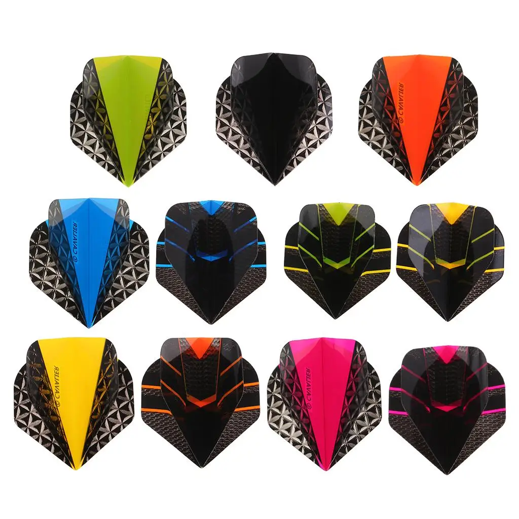 10 Uds. De dardos profesionales Premium de forma estándar para mascotas, dardos de cola de ala para exteriores, accesorios de repuesto para vuelo