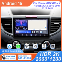 9 inch Android 15 Car Radio Stereo Multimedia Video Player GPS Navigation For Honda CRV CR-V 4 RM RE 2012 2013 2014 2015 2016