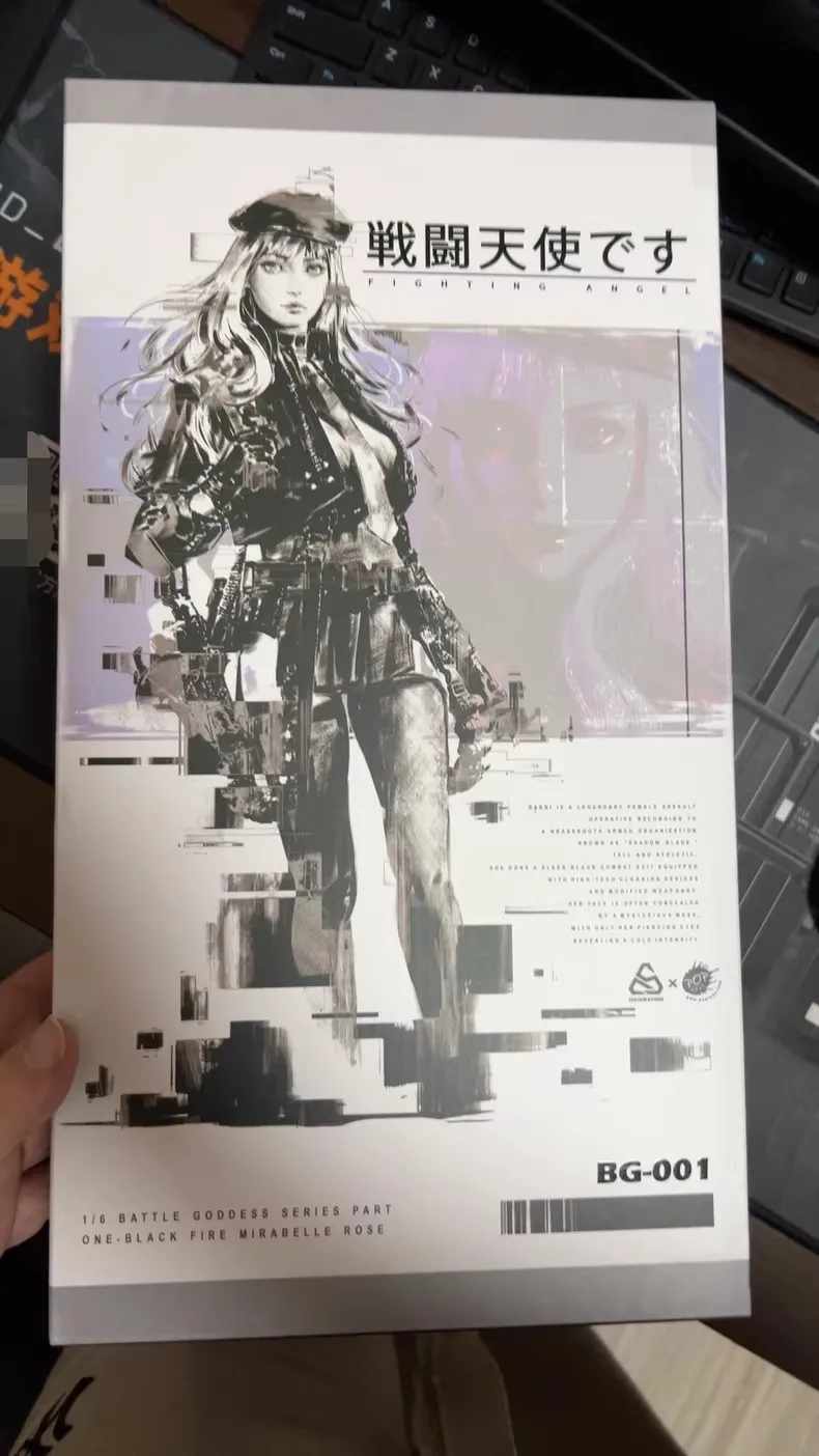 

POPTOYS BG-001 1/6 Collectible Toys Battle Angel Black Fire Woman Soldier 12inches Full Set Action Figure Model Fans Gifts