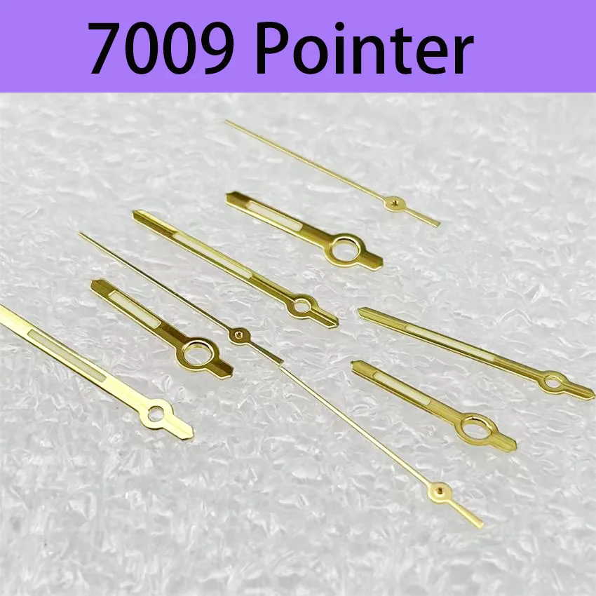 3 Sets Luminous Gold Watch Hands Suitable For 7009 Movement Hour Minute Second Three Pin Pointer Watch Accessories