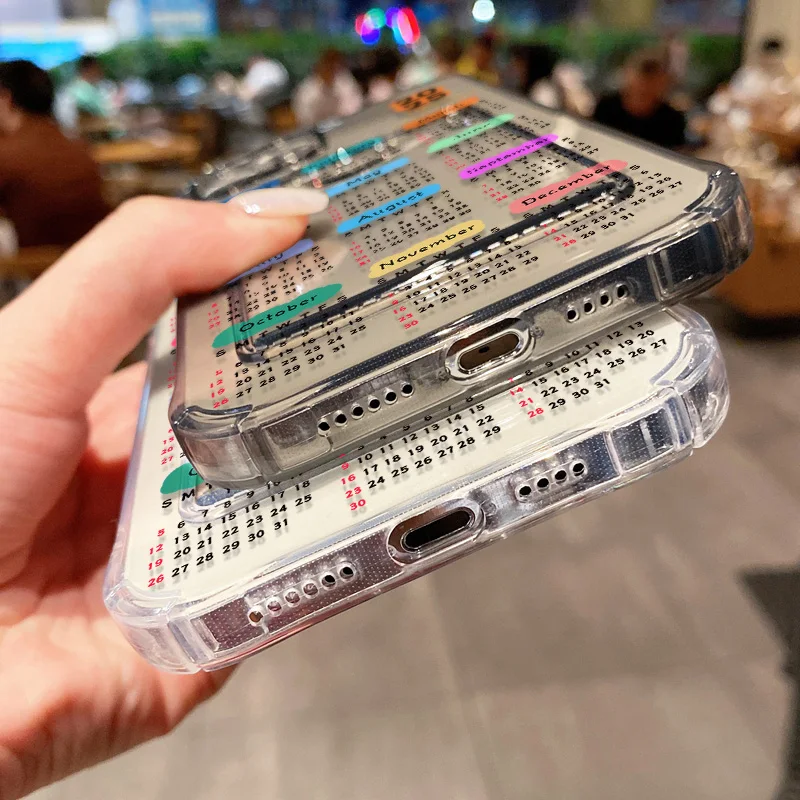 2025 التقويم جديد واضح لينة حافظة للبطاقات ل Poco X6 F6 X5 برو حافظة شاومي ريدمي نوت 13 12 11 10 9 برو 14C جيب غطاء الهاتف