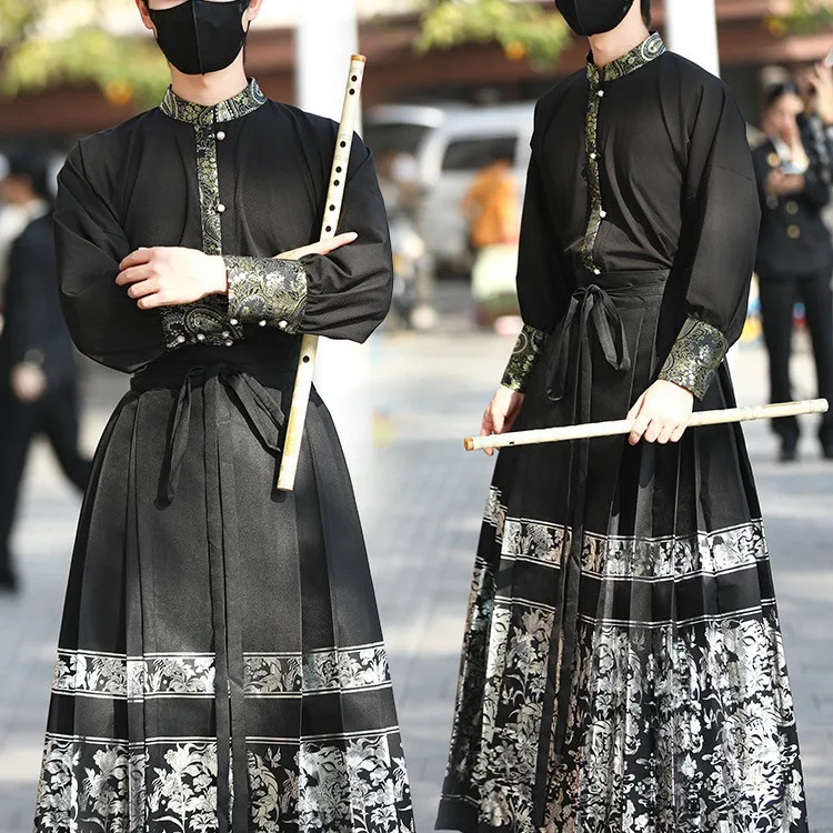 

YOUDEYISI New Chinese Fashion Hanfu Couple CP Outfit Antique Knight Line Men's and Women's Same Horse Dress