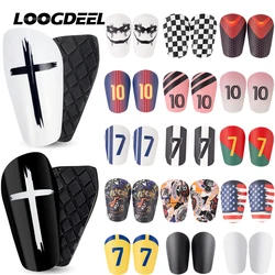 Loogdeel 1Pair Mini Football Training Leg Protective Board Anti Slip Sports Shin Legging Supports Adult Children Soccer Shin Pad