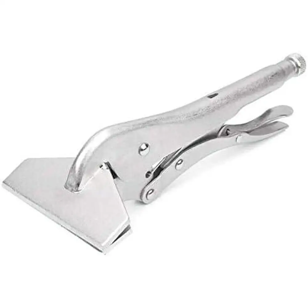 

8-дюймовый сверхмощный зажим для листового металла с плоской головкой, профессиональные прочные регулируемые сварочные клещи, плоскогубцы для инструментов из листового металла