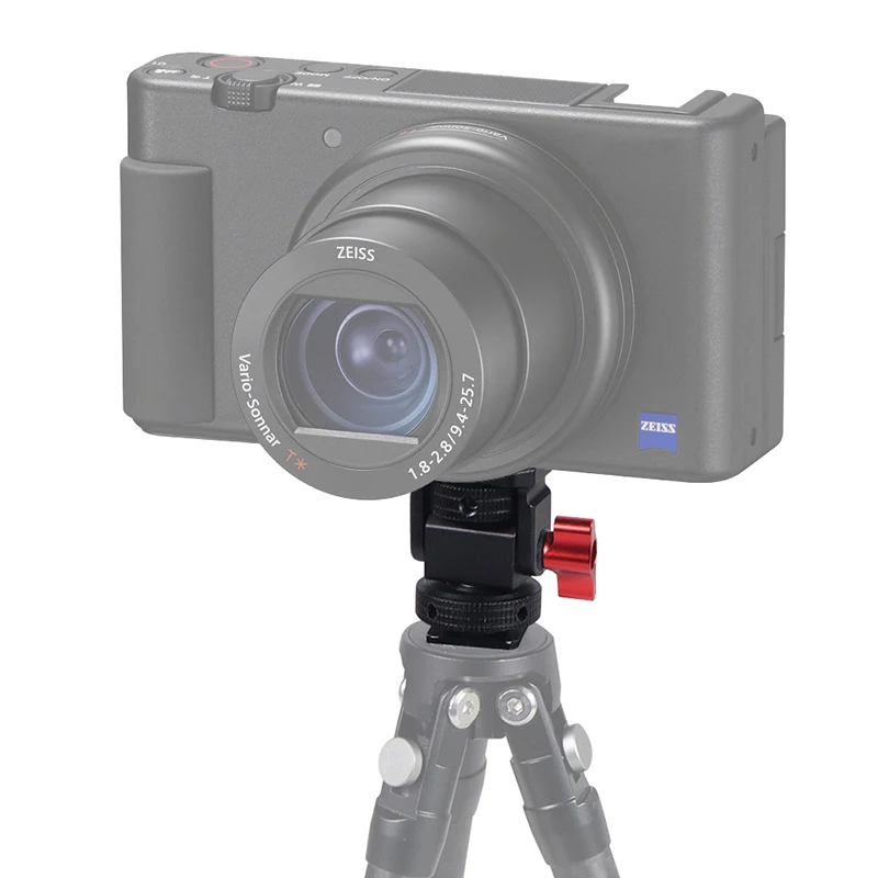 Uchwyt monitora polowego z regulacją obrotu i nachylenia, mocowanie monitora z mocowaniem Cold Shoe, pin ARRI 1/4\" do DJI OSMO 360 i aparatów DSLR — zdjęcie produktu 4