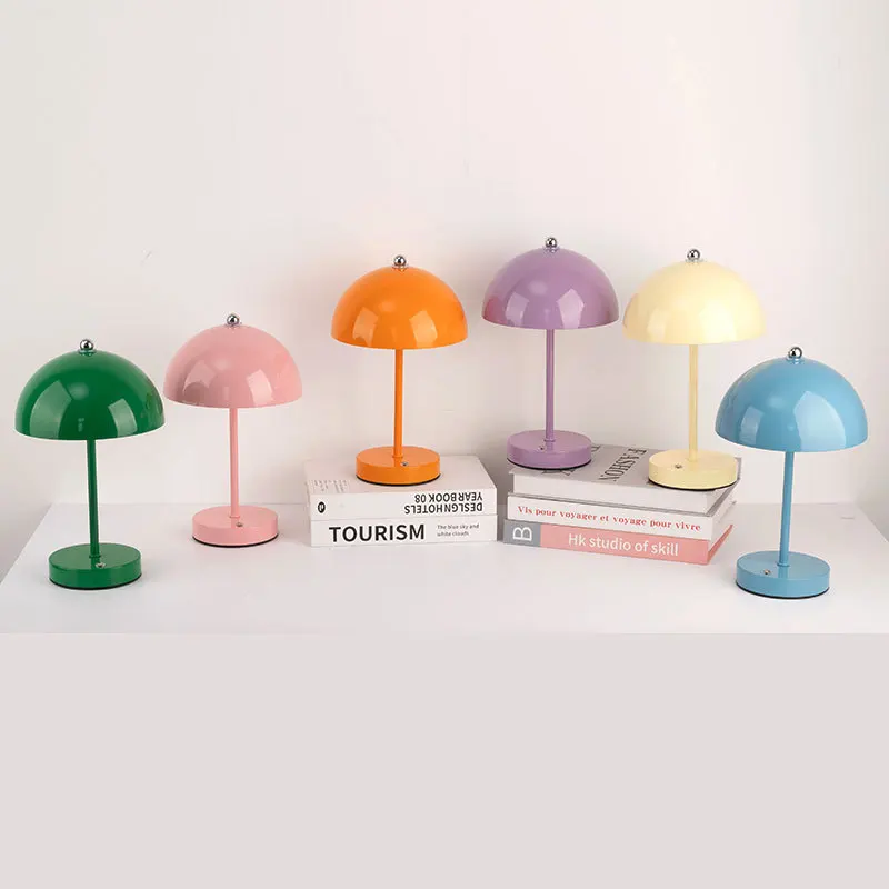 Mushroom Bud Nordic Ins Style Minimalist Bedside Bedroom Desk Wedding Decorative Ambient Night Small Table Lamp