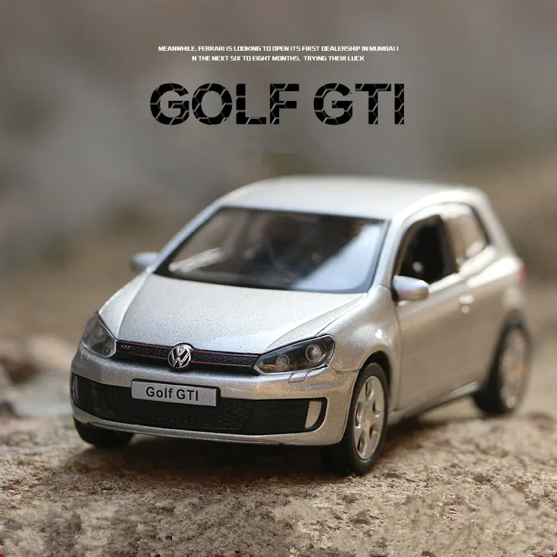 

1:36 Volkswagens Golf 6 GTI Alloy Car Model Diecast Metal Toy Vehicles Car Model Simulation Doors Can Open Collection Kids F297