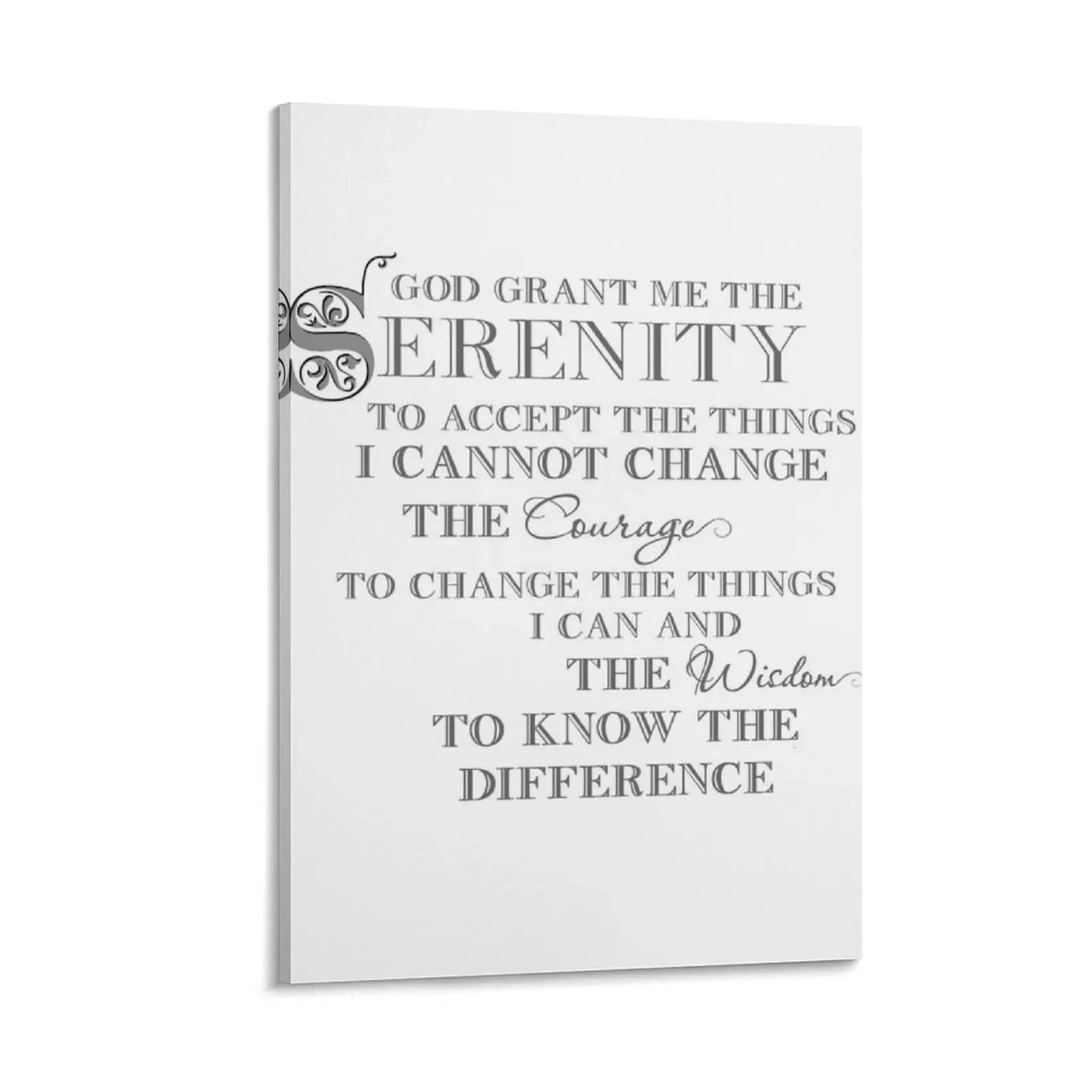 

Serenity Prayer Canvas Painting anime decoration canvas wall art poster poster aesthetic