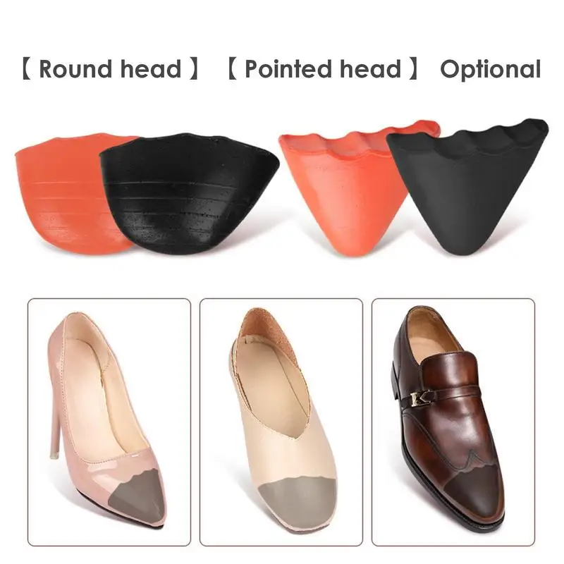 2pcs Toe Plug Insert for Men Women Fill insole Thick Soft Shoes Toe Half Pads Pain Relief Protector Adjustable Size Insoles