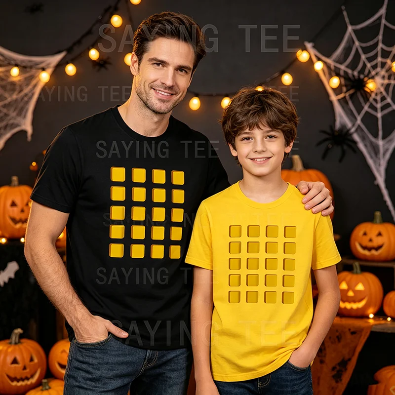 Lässiges Last-Minute-Halloween-Waffelkostüm für Jungen, Männer, Frauen, T-Shirt, Y2k, lustiges Waffel-Frühstücksparty-Grafik-Brunch-T-Shirt – Detail 3