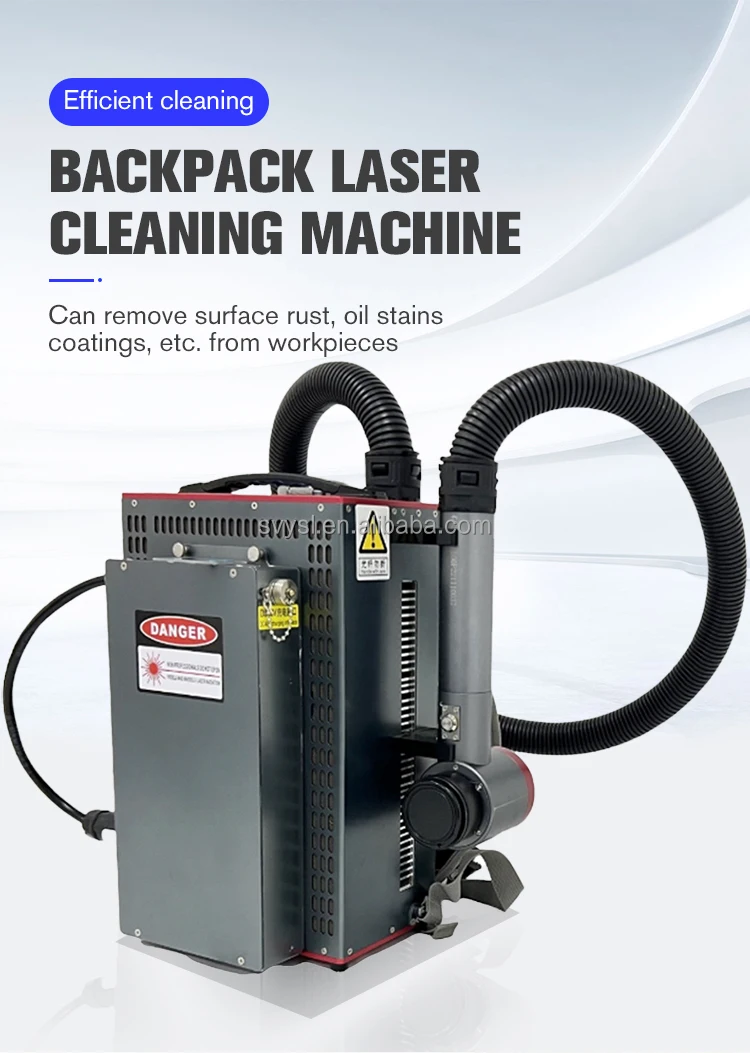 Machine de nettoyage laser à dos 100w 200w 300w