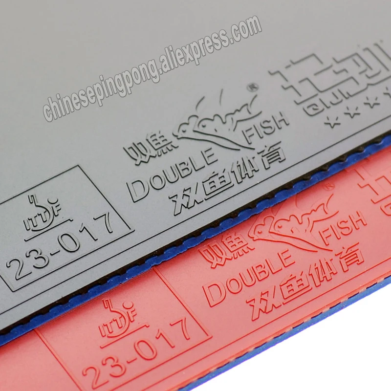 مزدوجة الأسماك QIJI تنس الطاولة المطاط الأزرق الإسفنج النقاط في لزجة هجوم سريع حلقة مزدوجة الأسماك بينغ بونغ الإسفنج #3