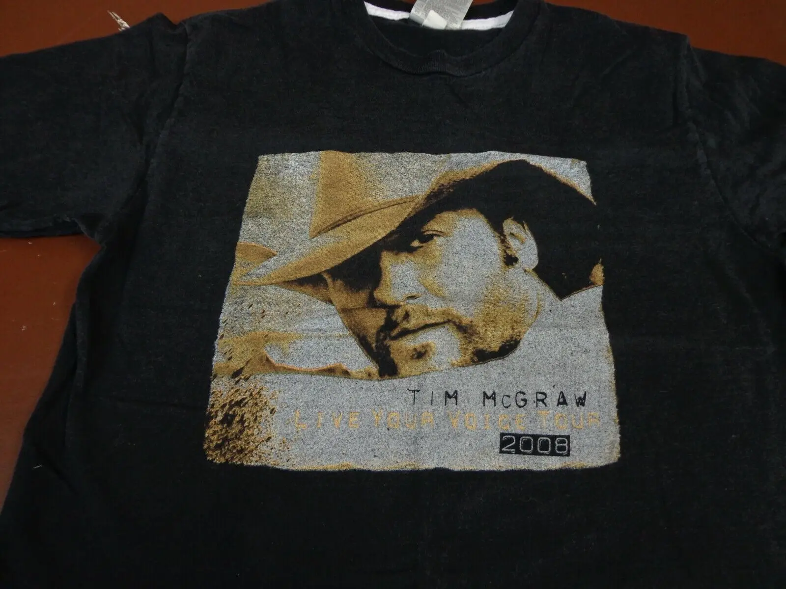 Tim McGraw Live Your Voice Tour Concert T-Shirt 2008 Size Medium L24