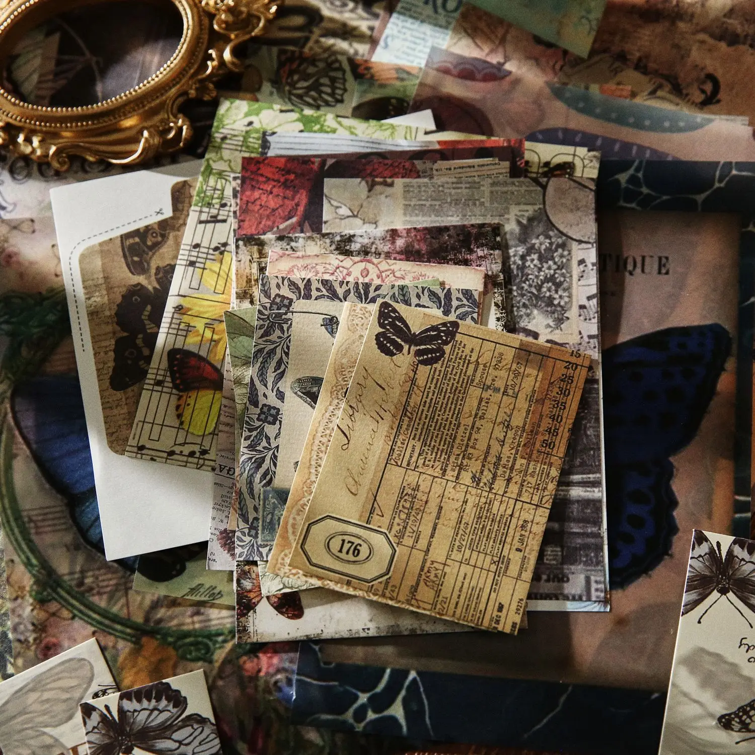 

140pcs/bag Vintage-style bullet journal kit – ‘Whispers of Time’ series bullet journal and scrapbook embellishments