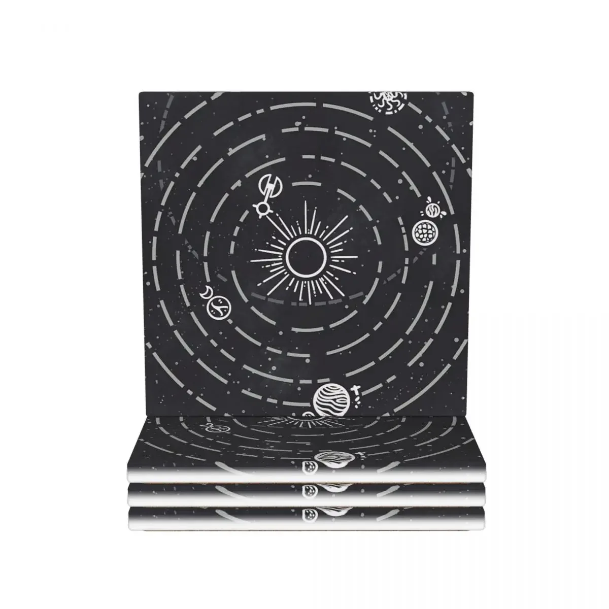 Outer Wilds Solar System Coaster Ceramics Heat Resistant Mat Decoration For Kitchen Placemats For Dinner Table Coffee Mat