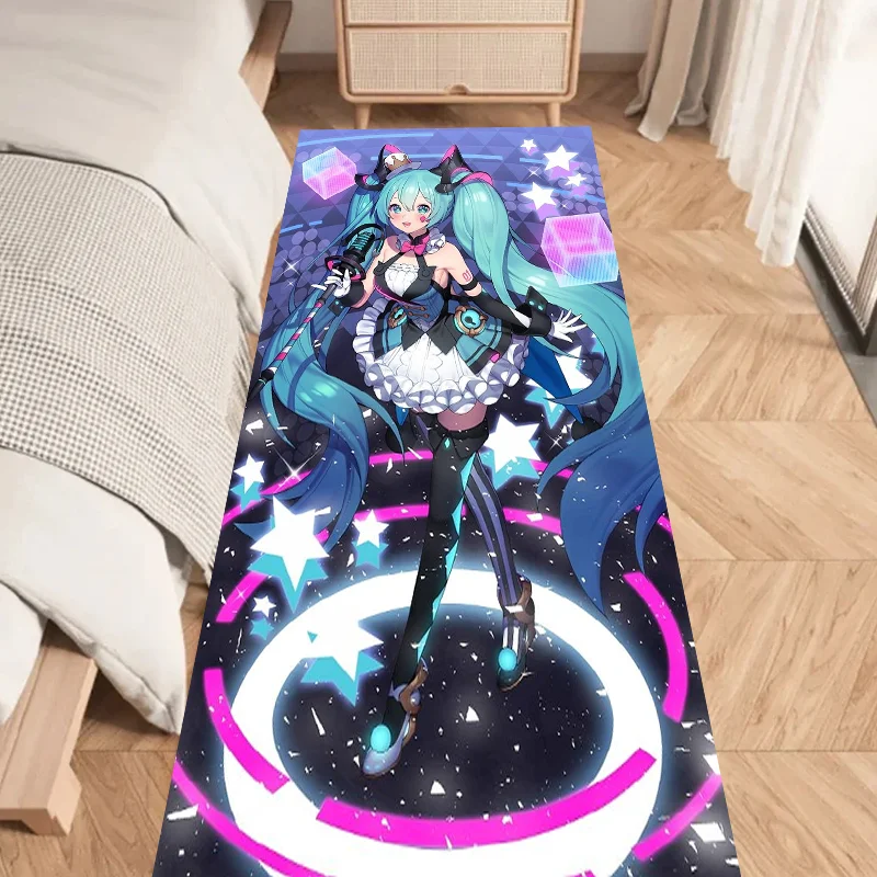 

Anime Girl H-Hatsune M-Miku Bedroom Floor Mat Doormats Home Carpet Hallway Foot Mats Bathroom Mats Anti-Slip Mats Home Decor