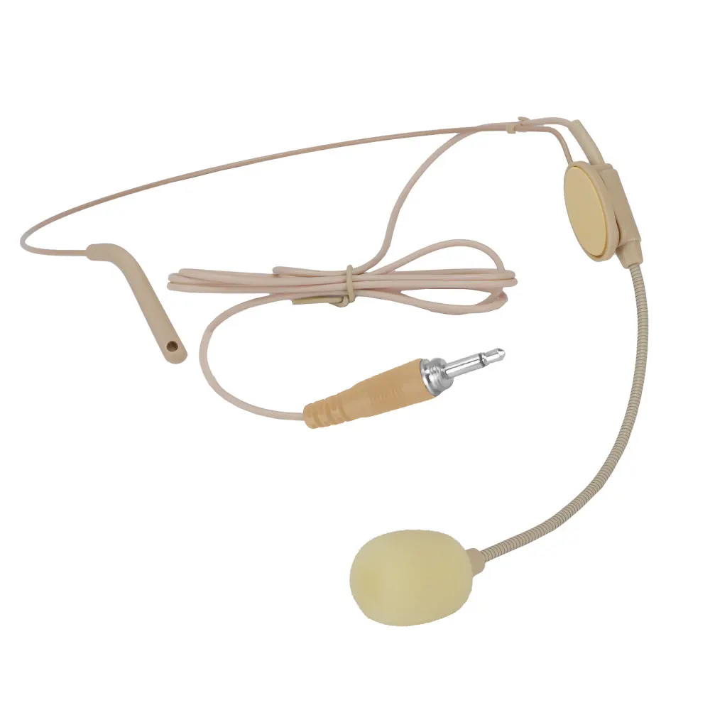 

Wired headset with flexible gooseneck microphone, 3.5mm jack, plug-and-play, and noise-canceling support