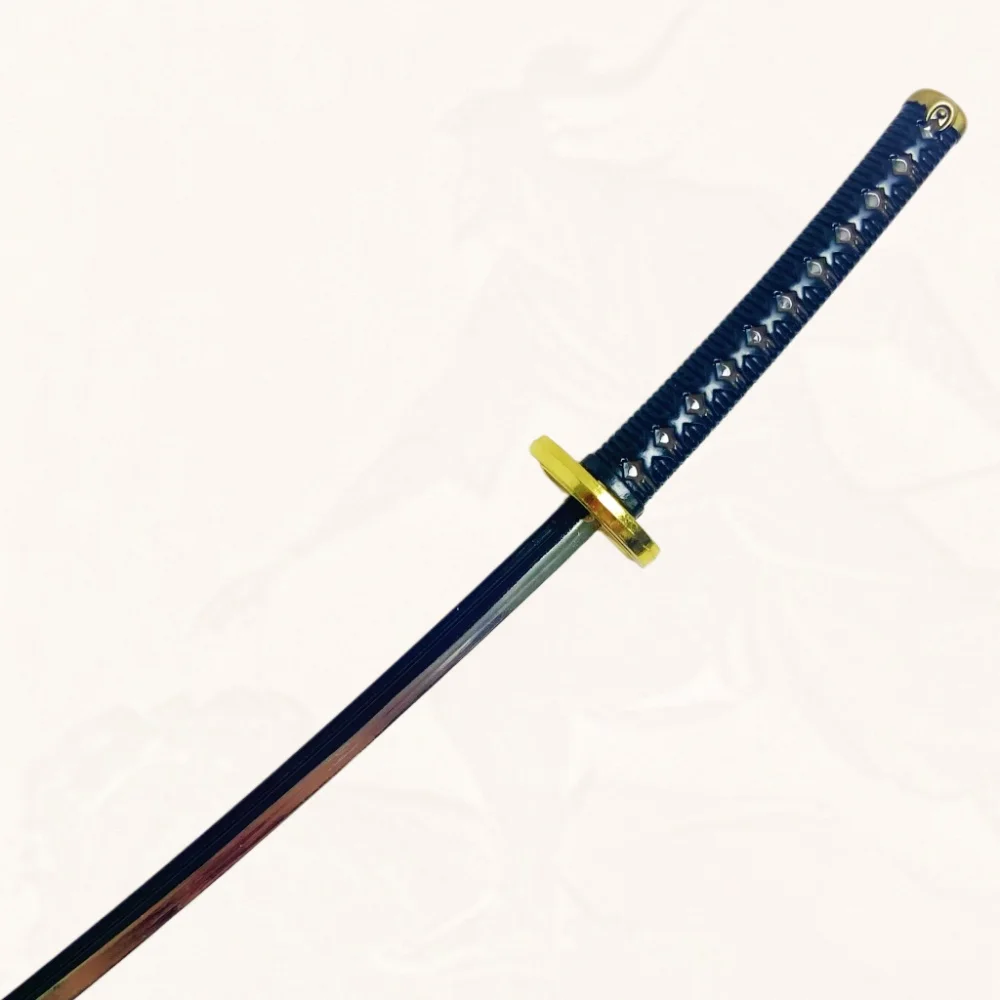 9.4 inch Demon Slayer Shinazugawa Sanemi Metalen Katana Zwaard Originele Sabel Katana Sabel Ninja Mes Cosplay Accessoires Prop Speelgoed