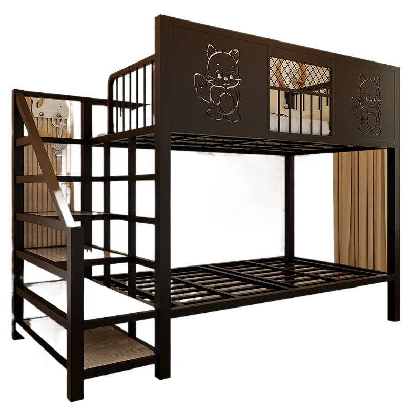

Wrought iron elevated bed single adult bed space saving bedroom double princess