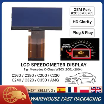 메르세데스 W203 C클래스 2001-2004년형 계기판 LCD 디스플레이 화면 교체 (속도계 포함) 2038703789 8 best sales w203 속도계 - №2
