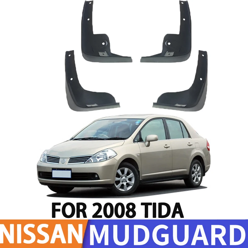 For 2008 Nissan Nissan TIIDA Car Tire Fenders Splash Guard Front and Rear Wheel Fenders
