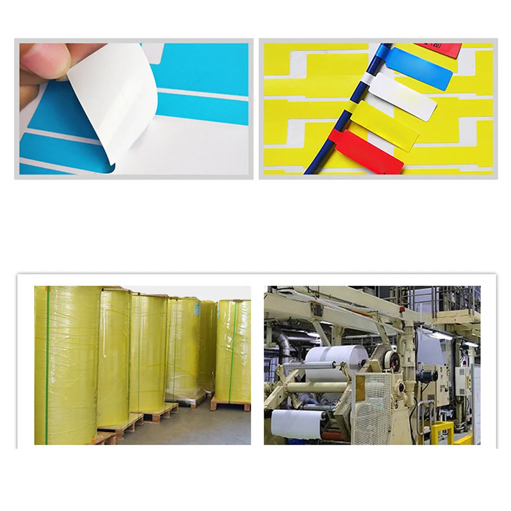 

10 Pcs A4 Size Multi color Blank Cable Labels Stickers Network Wire Tags Waterproof Identification Markers Stationery