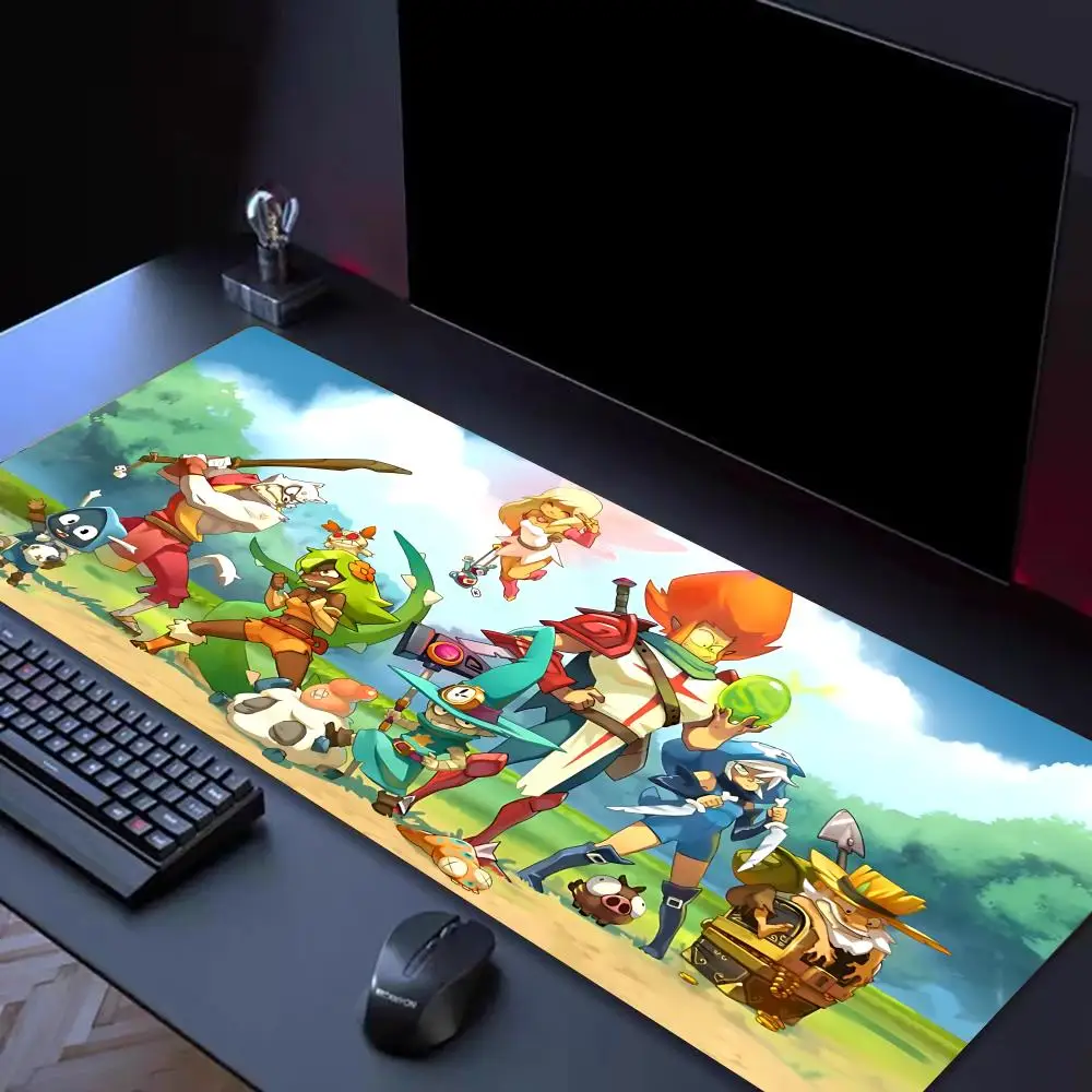 Gamer D-DOFUS Mouse Pad Tapetes de Mesa Teclado, Borracha Kawai, Tapete de Mesa Antiderrapante, XXL90x40cm