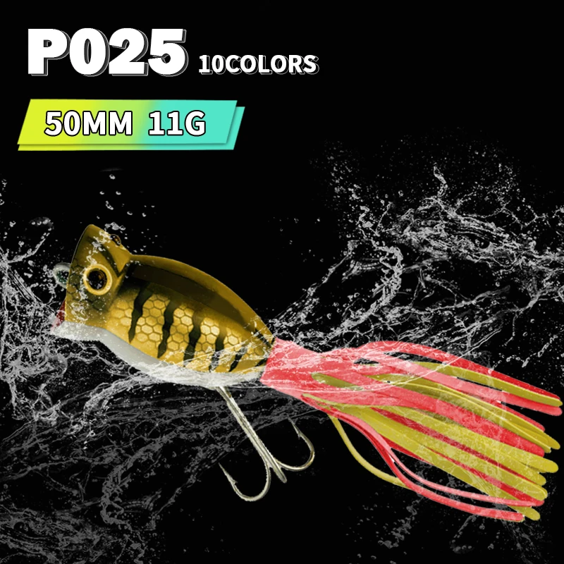 Señuelo Popper de superficie 50mm – Artificial para pesca en mar