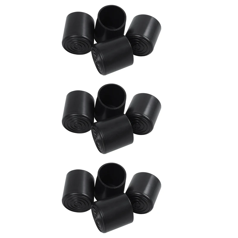 

Rubber Furniture Crutch Feet Stool Chair Leg Tip Pad 12Pcs Black