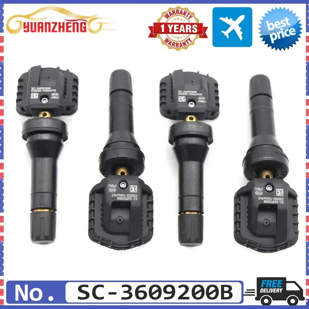 

1/4PCS SC-3609200B TPMS Tire Pressure Sensor Monitoring System for BYD Qin New Song MAX Tang 2019 2020 2021 2022 2023 SC3609200B