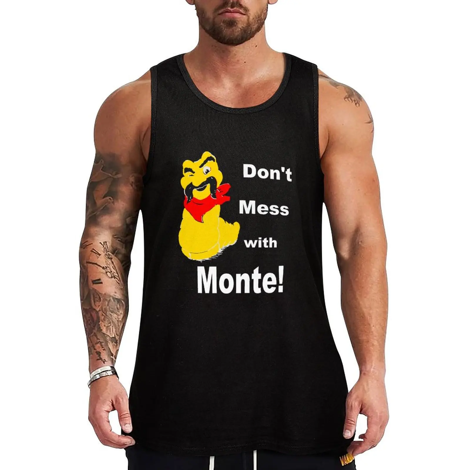 80's Don't Mes with Monte! Vintage Monte Alban Tank Top T-shirt Men's gym gym Men's t-shirts