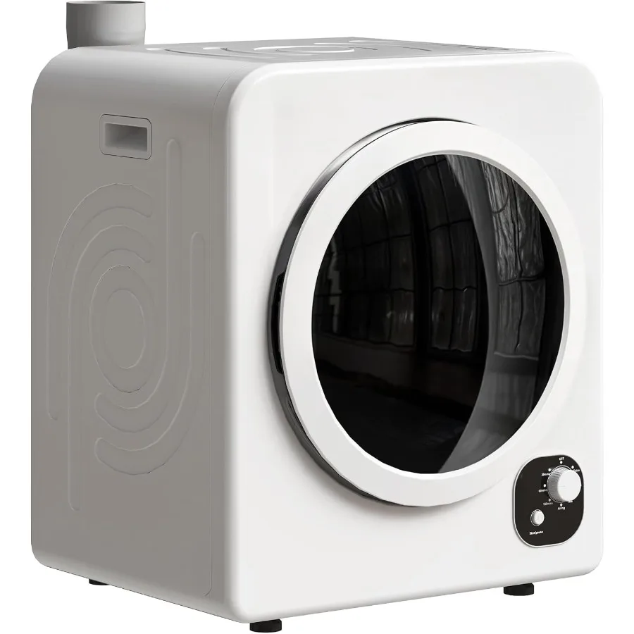 

HOMCOM 120 В Портативная сушилка для одежды 1300 Вт Компактная сушилка для белья с фронтальной загрузкой 3,3 куб. футов. с ванной из нержавеющей стали 4. Автомат.