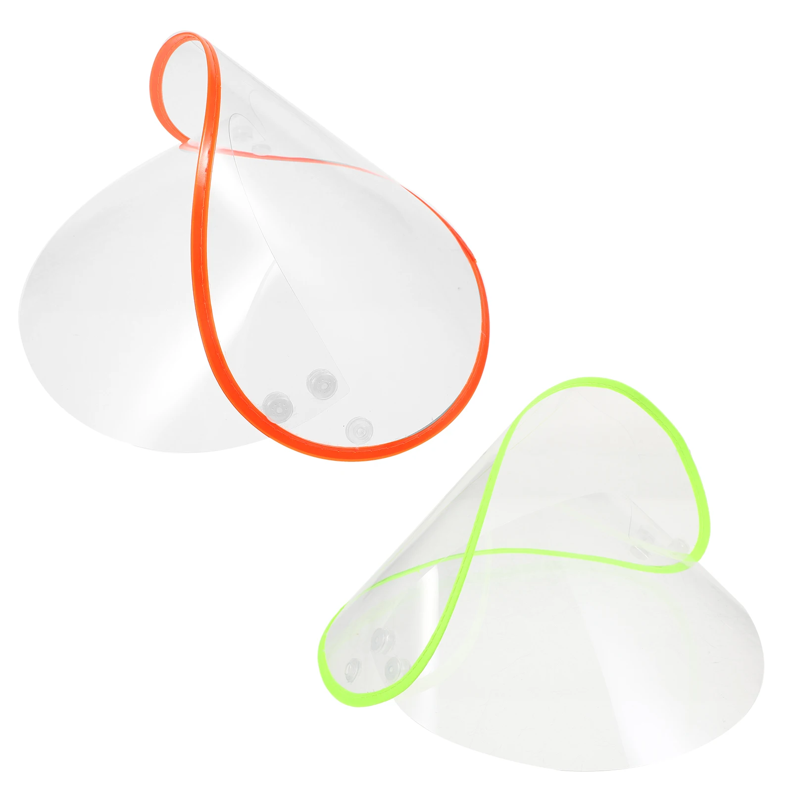

2pcs Rainproof Hat for Raincoat Hood Transparent Plastic Cap Brim Waterproof Rain Poncho Accessories Brim Protector