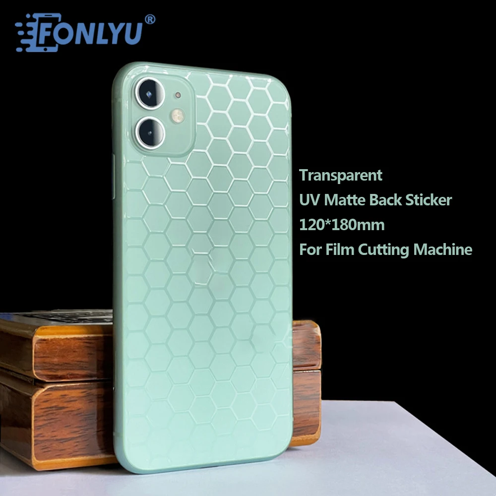 FONLYU UV 3D Embossed Transparent Back Protective Film Screen Protector Rear Skin For Smartphone Hydrogel Sheet Cutting Machine