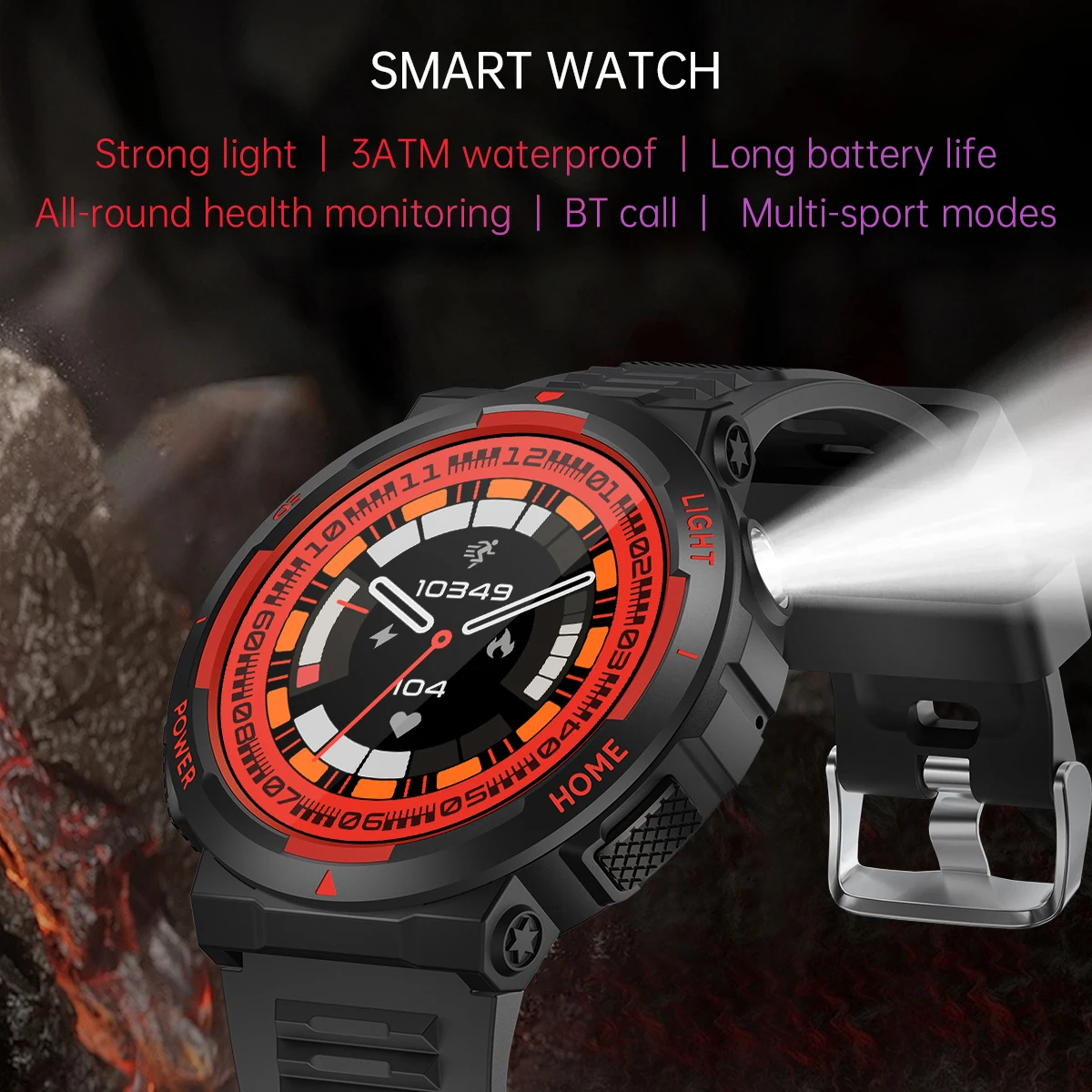 

Smart Watch Bluetooth Call Smartwatch 1.53'' 3ATM LC09A Heart Rate Monitor Women's Health 100+Mode Fitness Sport Watch For Men