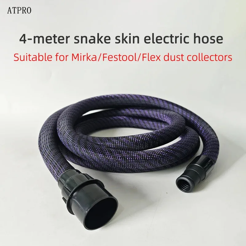 

Vacuum cleaner tube Flexible hose suitable for MIRKA FESTOOL dust collection bin Length 4 meters