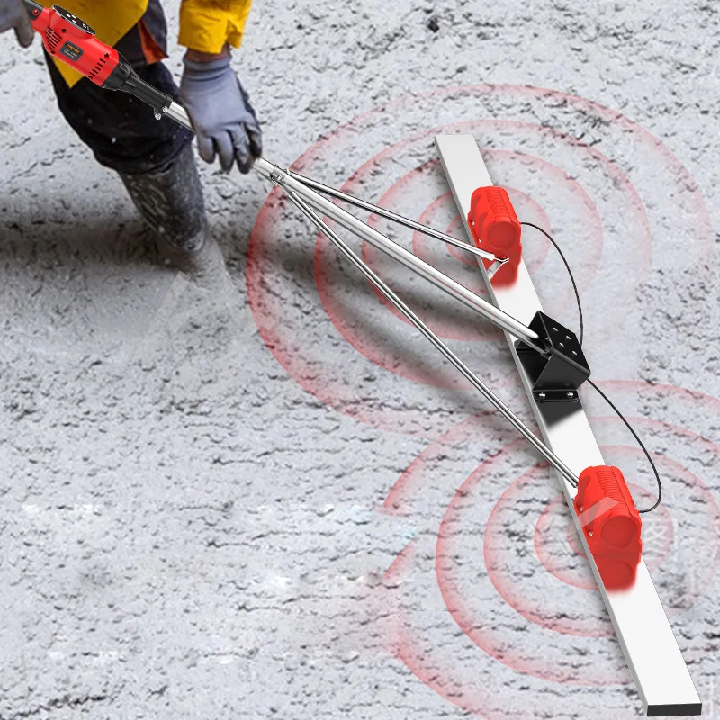 Electric Level Floor Vibration Ruler Mortar Vibrator Screed Concrete Leveling Machine Concrete Vibration Ruler Screed Machine