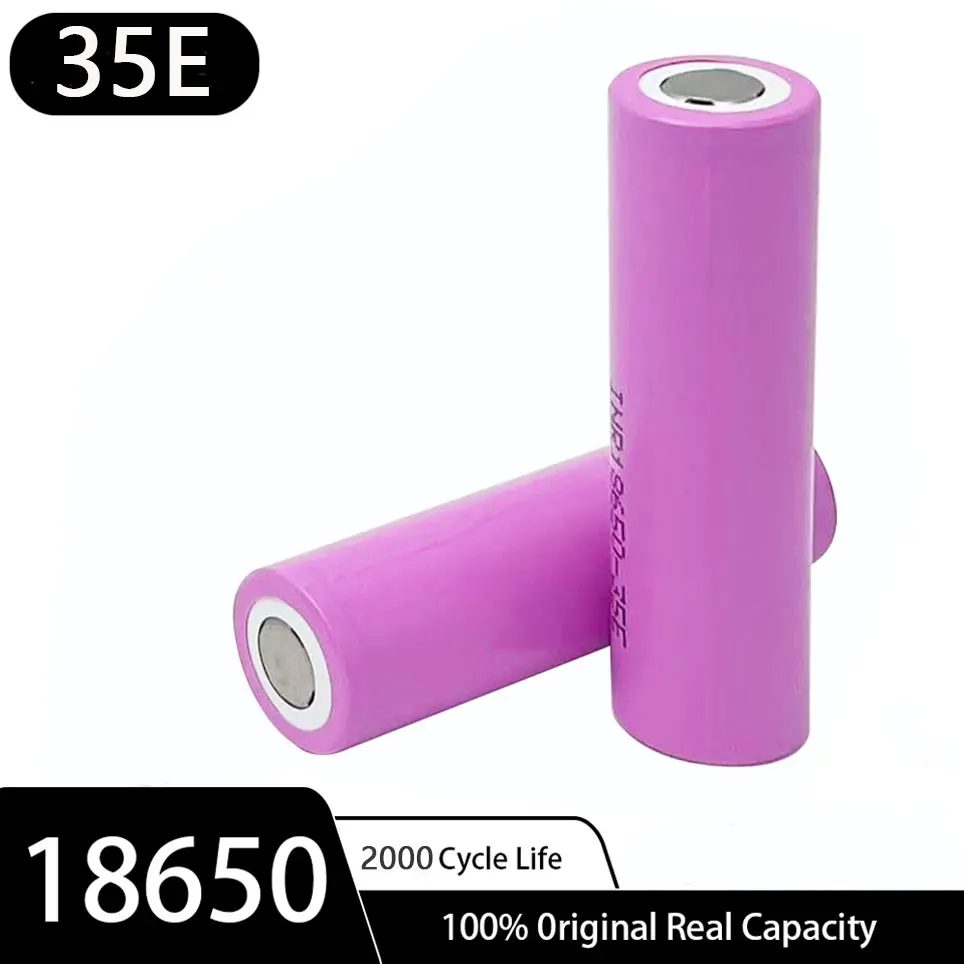 3,7V 3500mAh 18650 Akku 35E INR 18650 20A Lithium-Ionen-Akku Ersatz Externer Akku