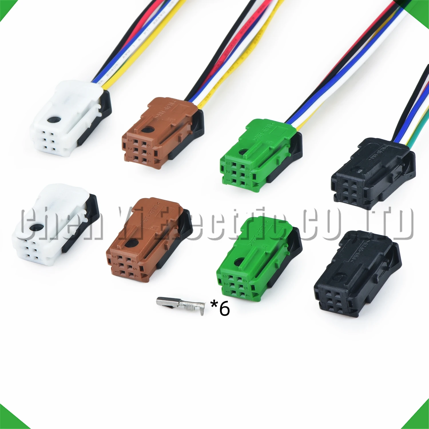6 Pin Auto Connector Rearview reverse mirror Wire harness Plug 953382-1 953382-2 953382-3 953382-4 For Peugeot 301 Citroen C4 C5