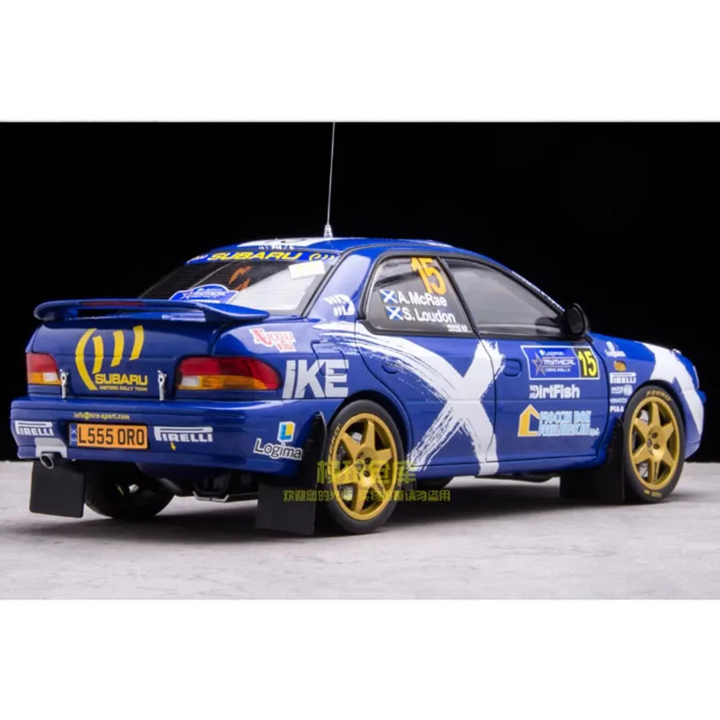 SunStar 1/18 سوبارو امبريزا WRC 2023 نموذج سيارة معدني قابل للجمع للأولاد البالغين هدية تذكارية هواية وألعاب #4