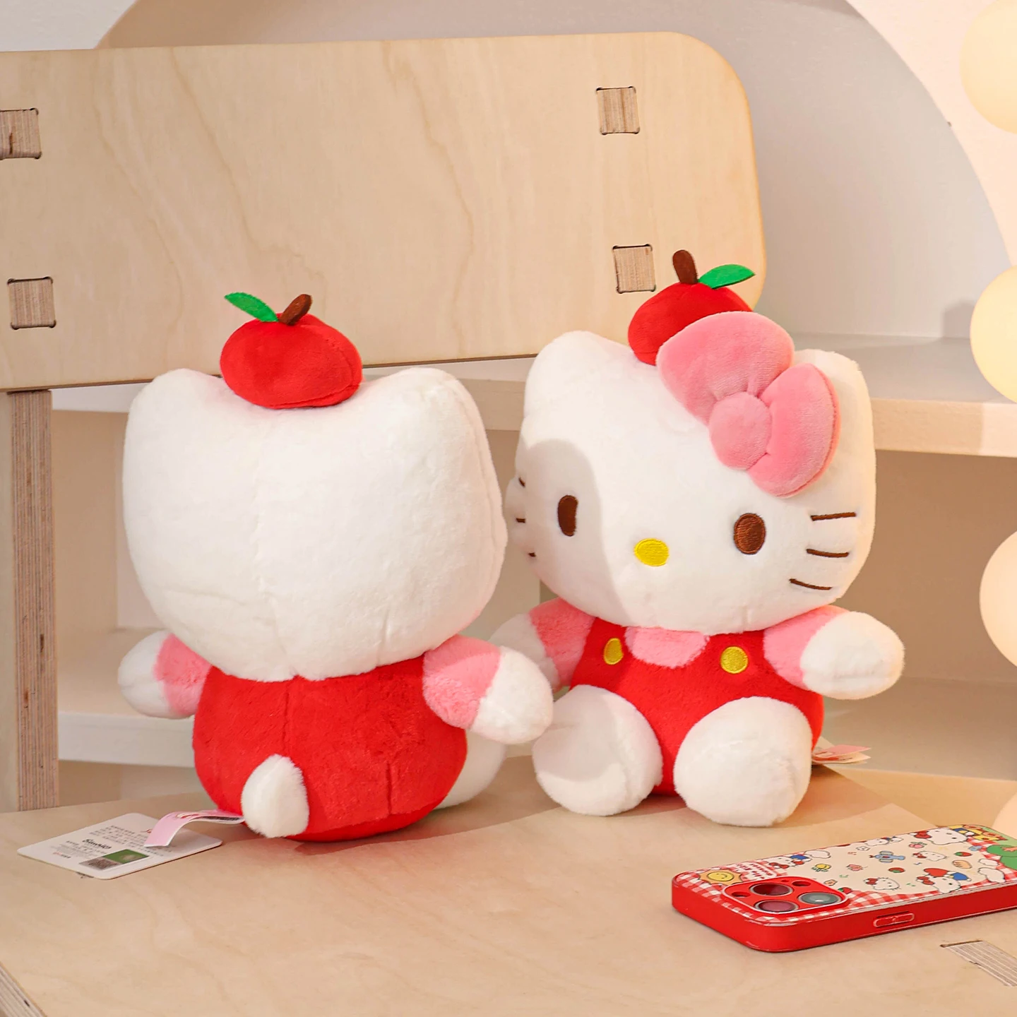 

Genuine Sanrio Hello Kitty Anime Cute Plush Stuffed Toys Soft Throw Pillow Home Ornaments Peluche Doll Christmas Gifts For Girl