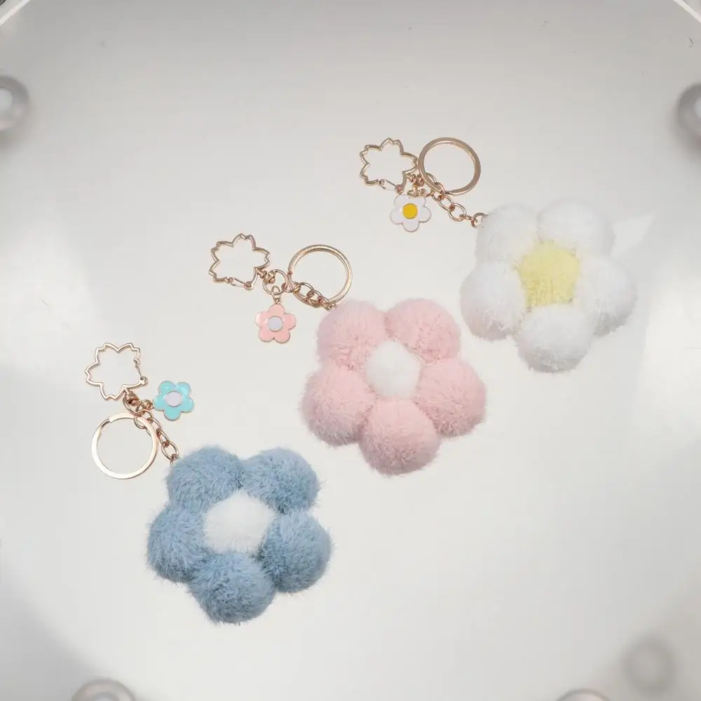 Autosleutelhanger Ornamenten Vrouwen Sleutelhanger Tas Decoratie Cartoon Hanger Spullen Bloem Sleutelhanger Rugzak Charms